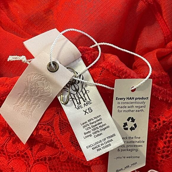 We are HAH Size XS New Cheap and Cheerful Sexy Bodysuit Blood Orange - Picture 8 of 9